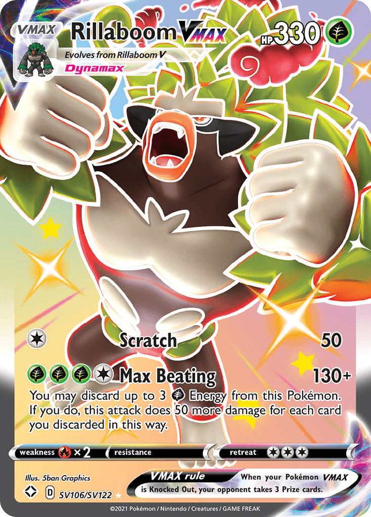 Rillaboom VMAX card in English