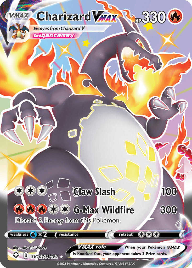 Charizard VMAX card in English