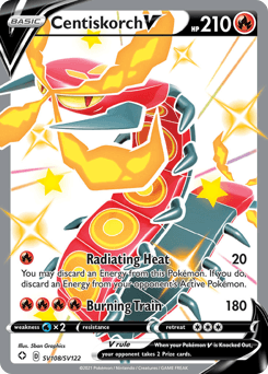 Centiskorch V card in English