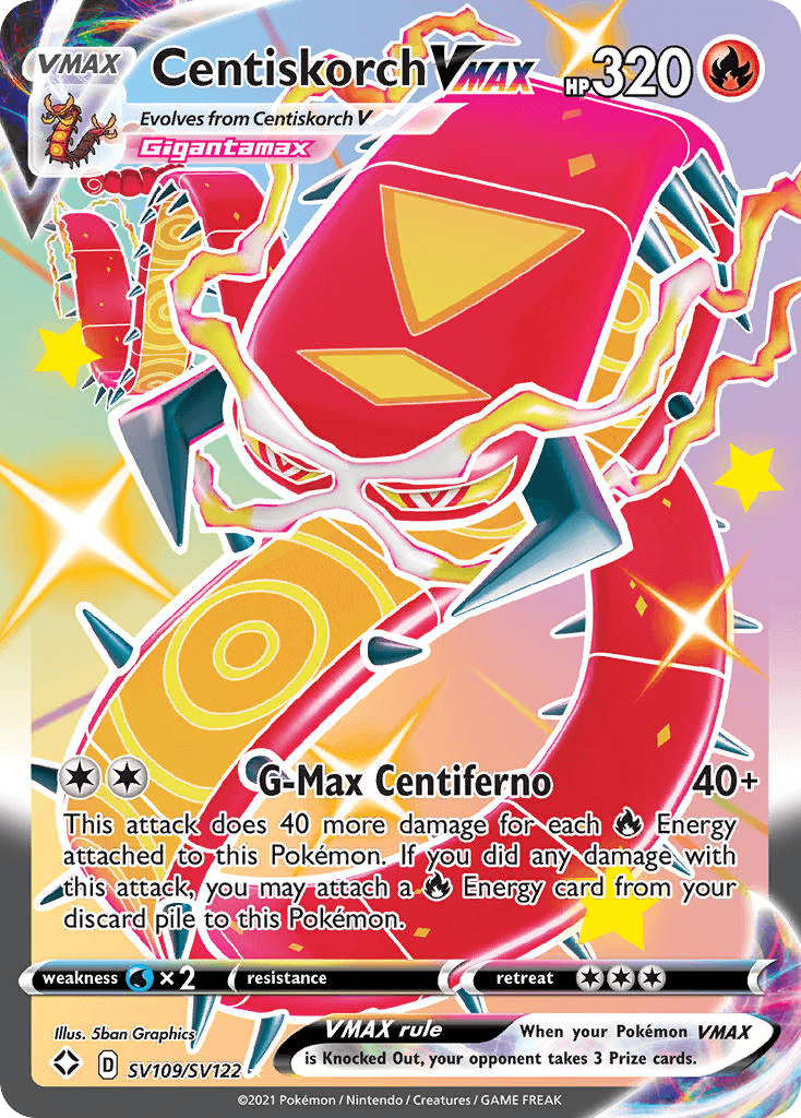 Centiskorch VMAX card in English