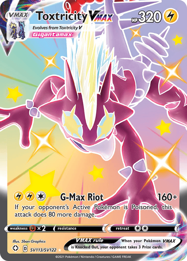 Toxtricity VMAX card in English