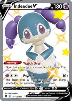 Indeedee V card in English