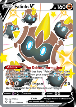 Falinks V card in English