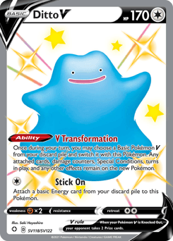 Ditto V card in English