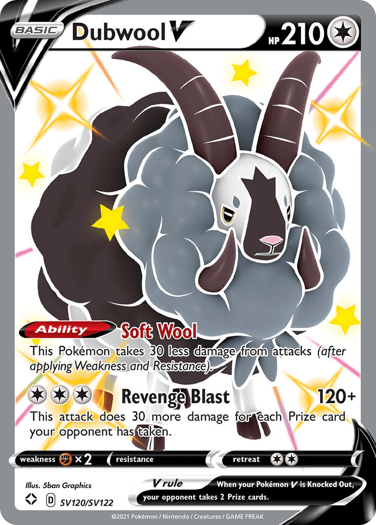 Dubwool V card in English