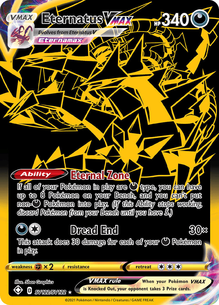 Eternatus VMAX card in English