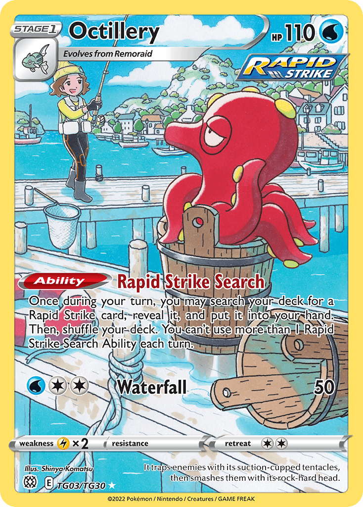 Octillery card in English