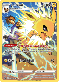 Jolteon card in English
