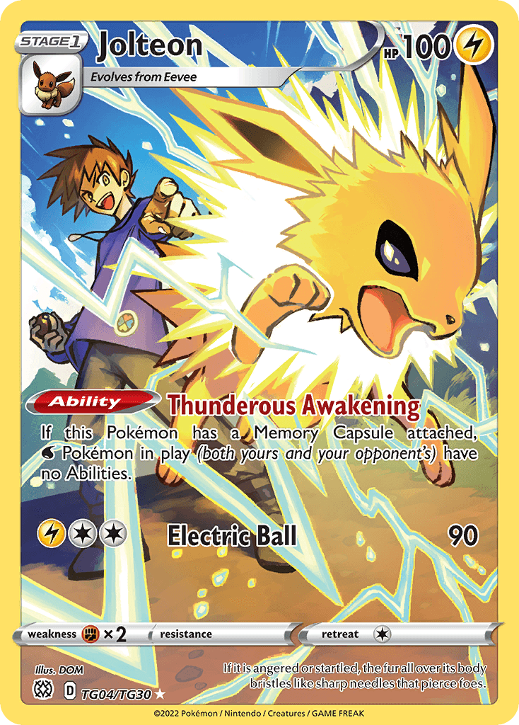 Jolteon card in English