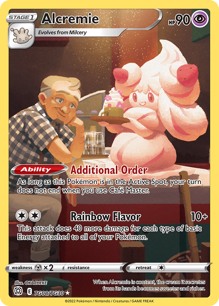 Alcremie card in English