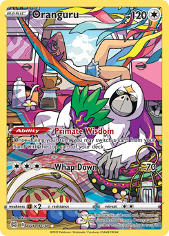 Oranguru card in English