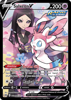 Sylveon V card in English