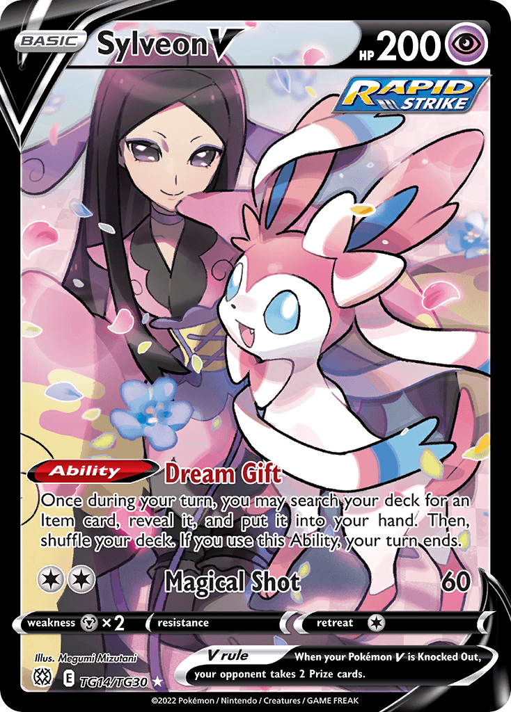 Sylveon V card in English
