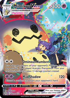 Mimikyu VMAX card in English