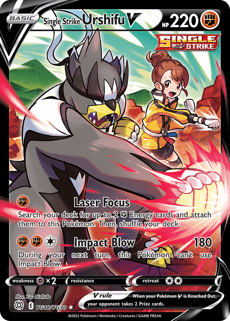 Single Strike Urshifu V card in English