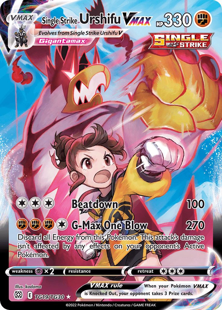Single Strike Urshifu VMAX card in English