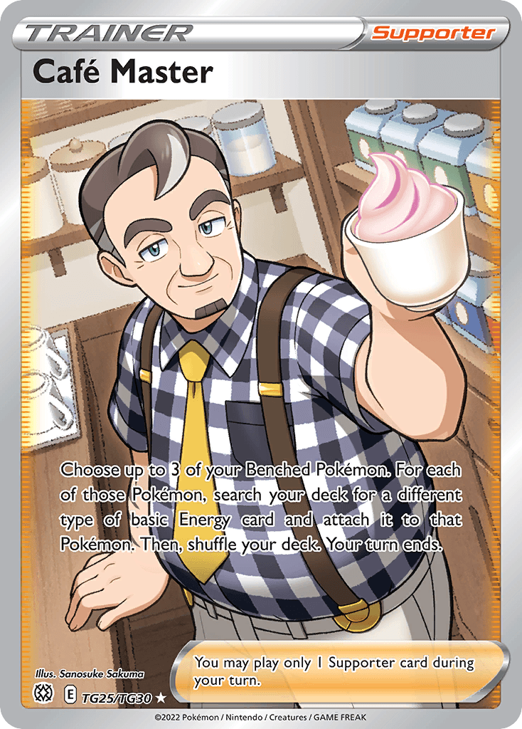 Café Master card in English