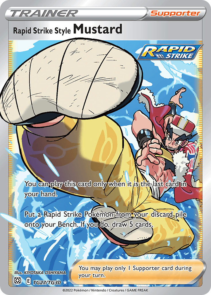Rapid Strike Style Mustard card in English