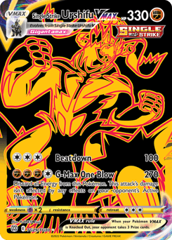 Single Strike Urshifu VMAX card in English
