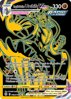 Rapid Strike Urshifu VMAX card in English