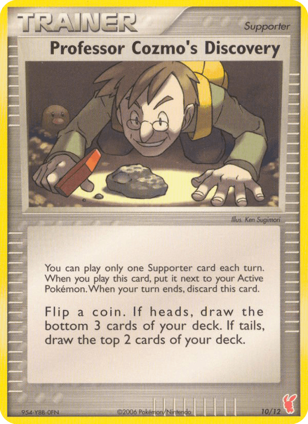 Professor Cozmo's Discovery card in English