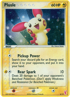 Plusle card in English
