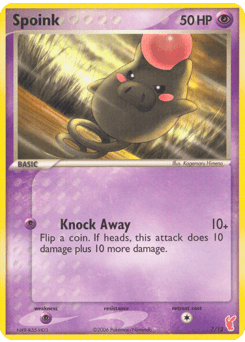 Spoink card in English