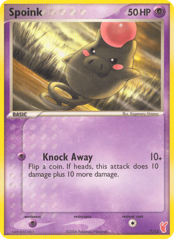 Spoink card in English