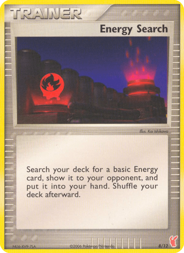Energy Search card in English