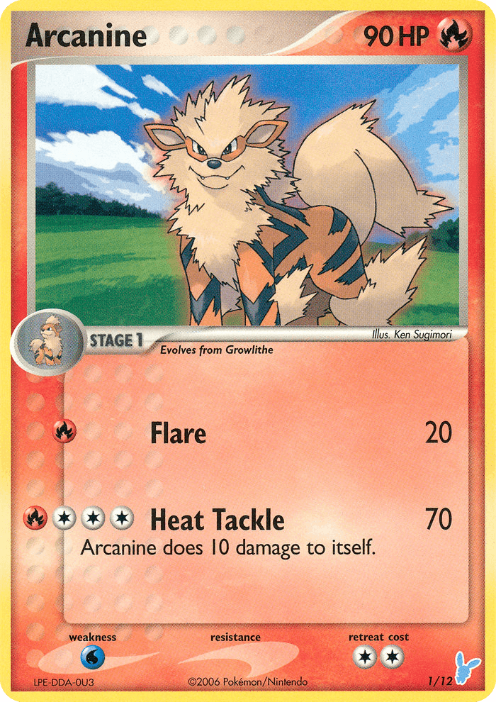 Arcanine card in English