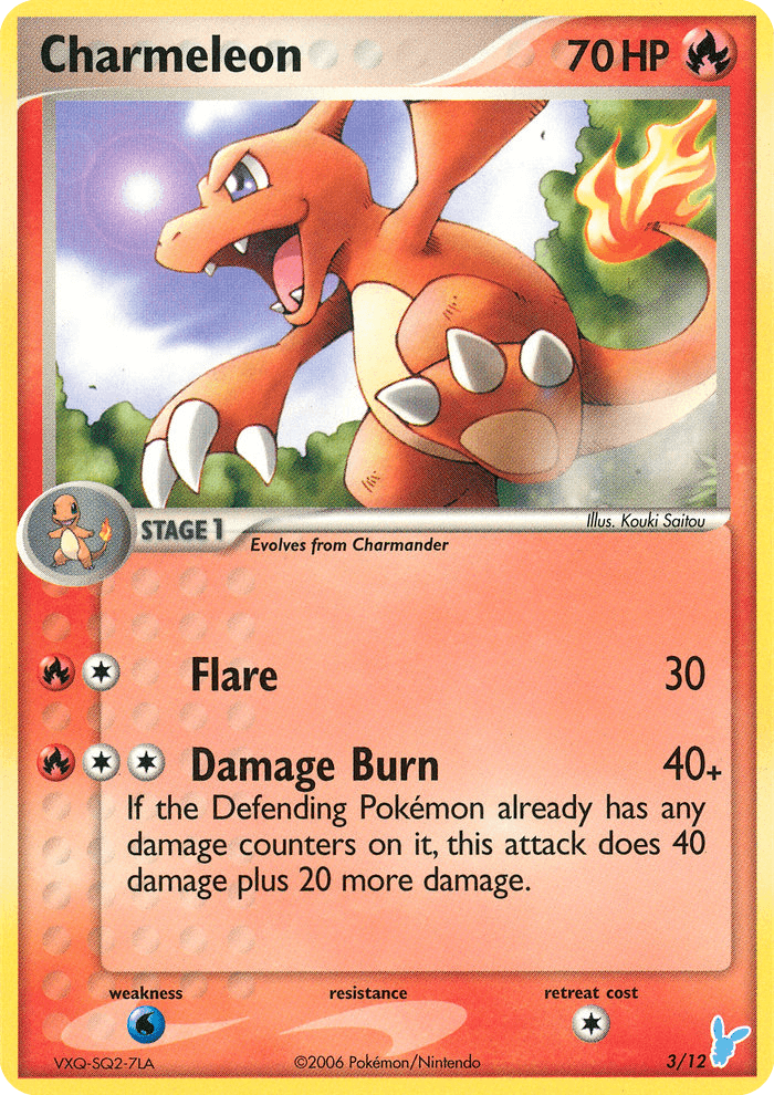 Charmeleon card in English