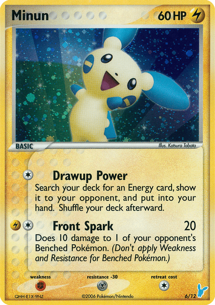 Minun card in English