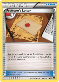 Professor's Letter card in English