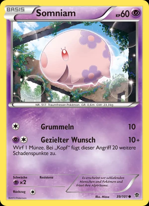 Somniam card in German