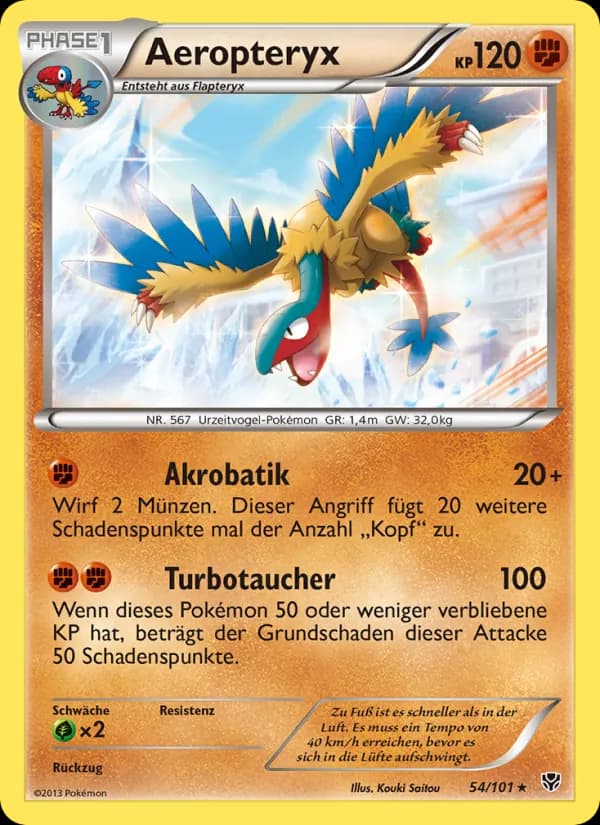 Aeropteryx card in German