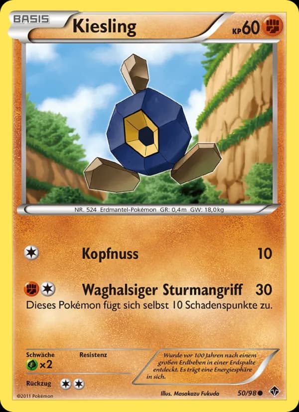 Kiesling card in German