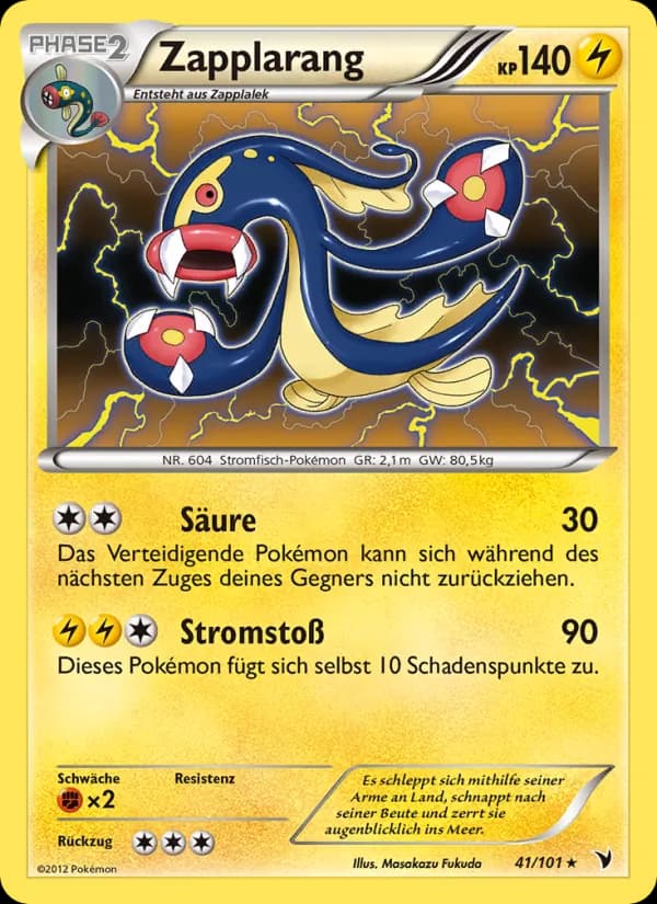 Zapplarang card in German