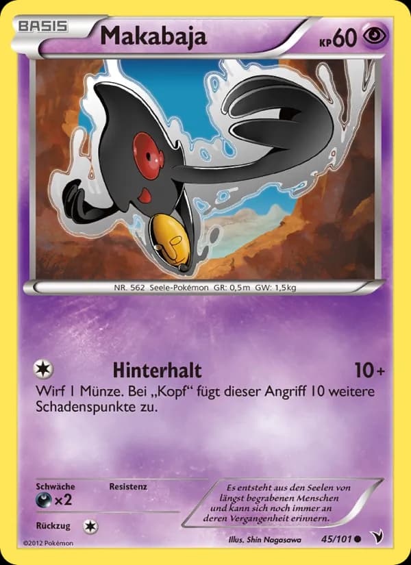 Makabaja card in German