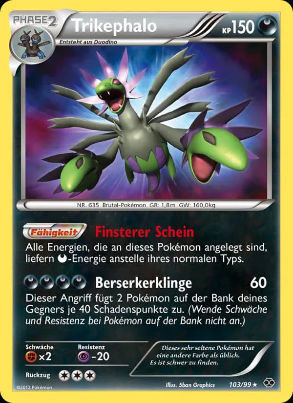 Trikephalo card in German