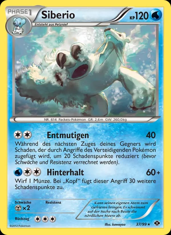 Siberio card in German