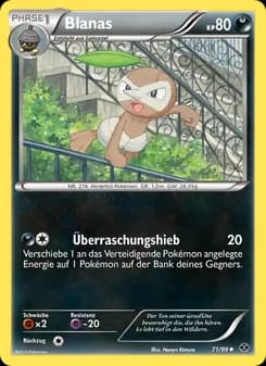Blanas card in German