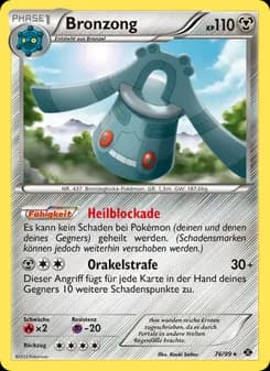 Bronzong card in German