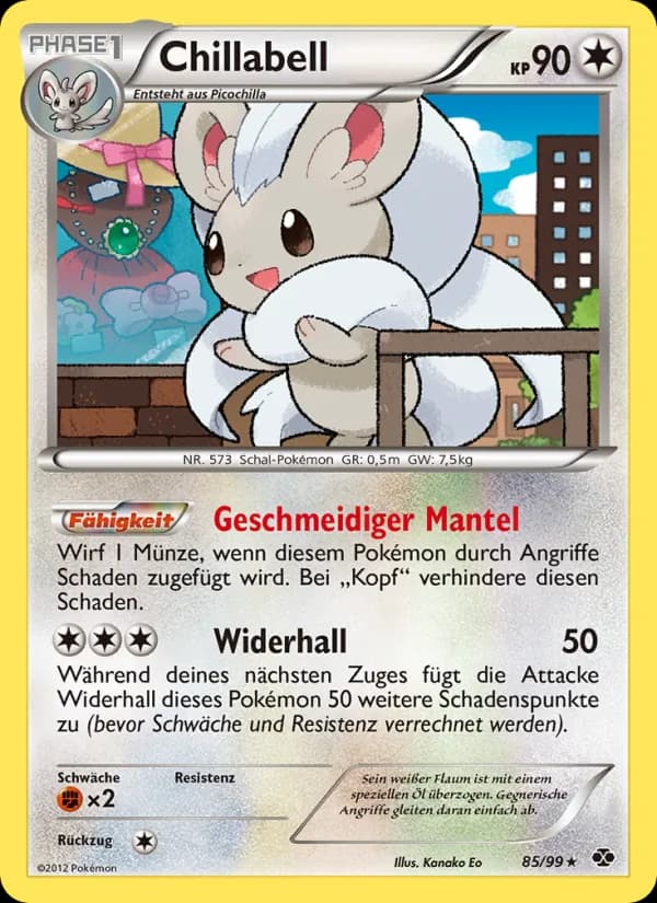 Chillabell card in German