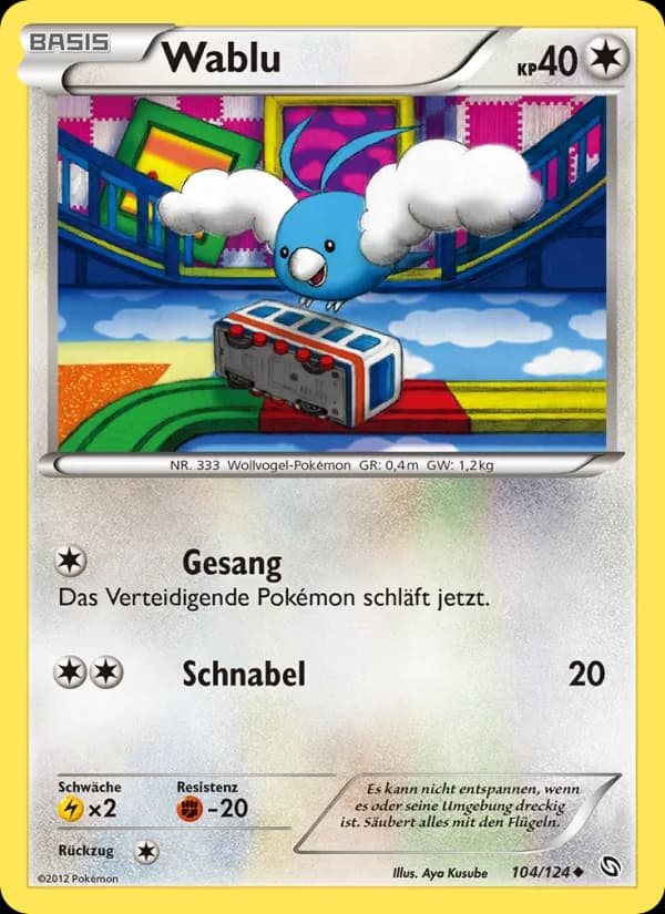 Wablu card in German