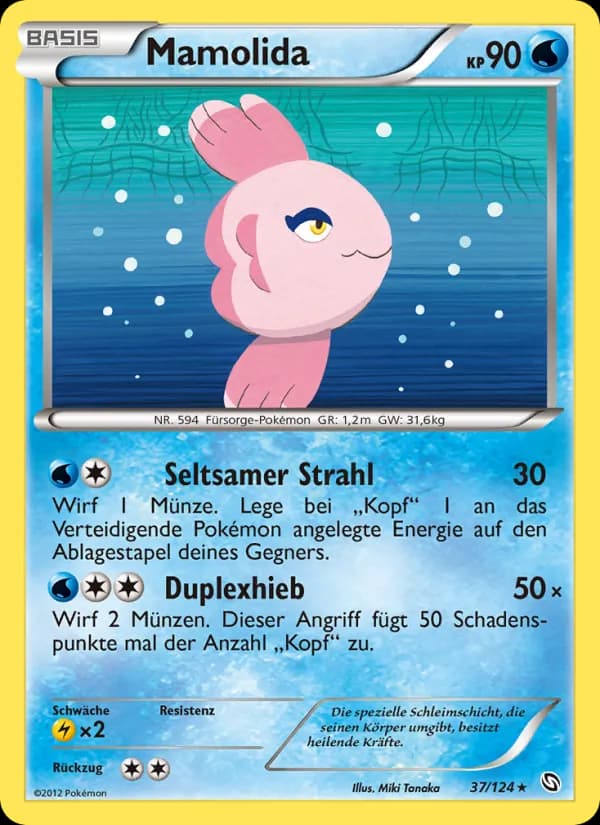 Mamolida card in German