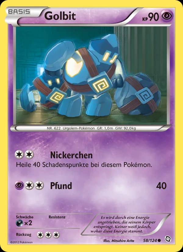 Golbit card in German