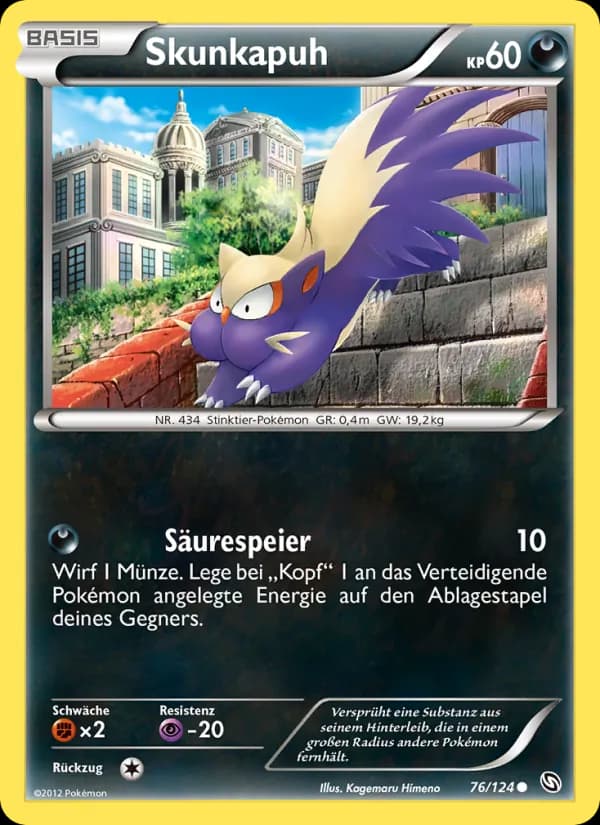 Skunkapuh card in German