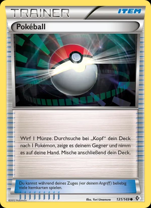 Pokéball card in German