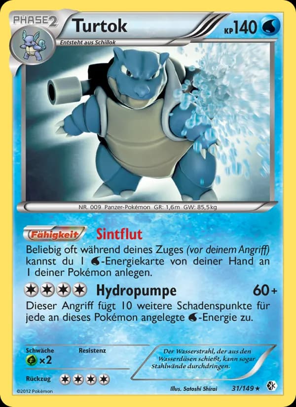 Turtok card in German