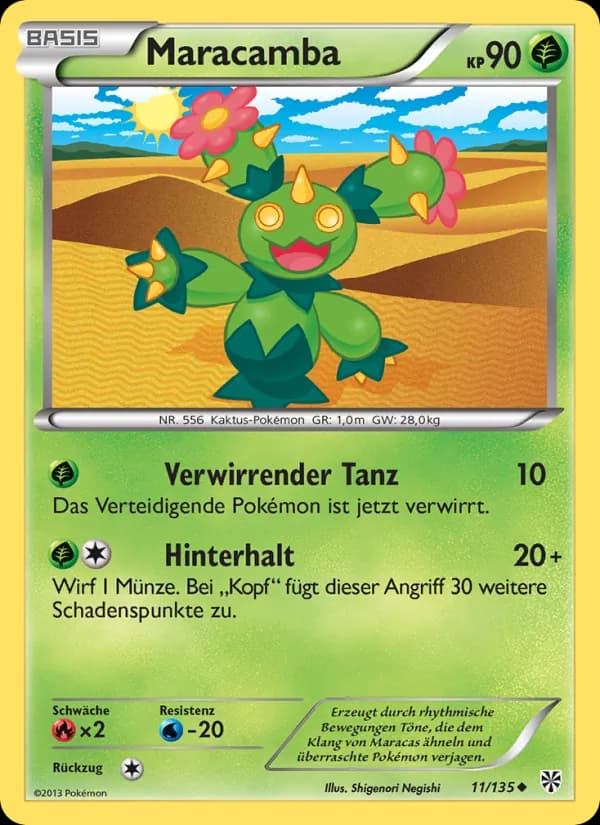 Maracamba card in German